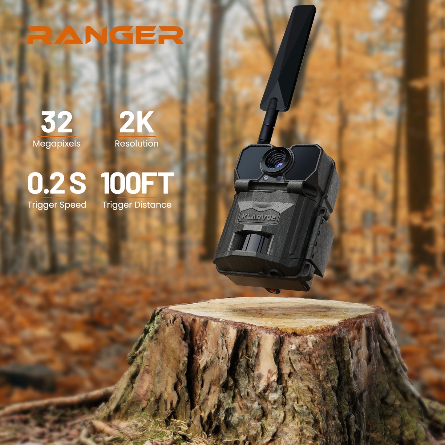 KLARVUE RANGER 32MP 2K Cellular Trail Camera