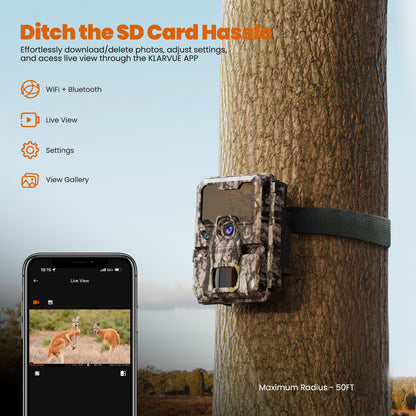 KLARVUE GUARDIAN 32MP 4K Wi-Fi Trail Camera